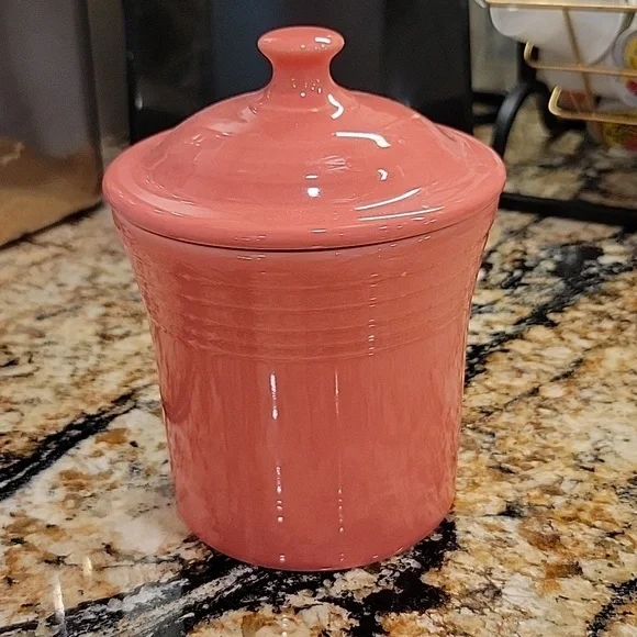 Fiesta 13 OZ Mini Canister 5 5/8 Inch Jam Jar Flamingo - Picture 1 of 4